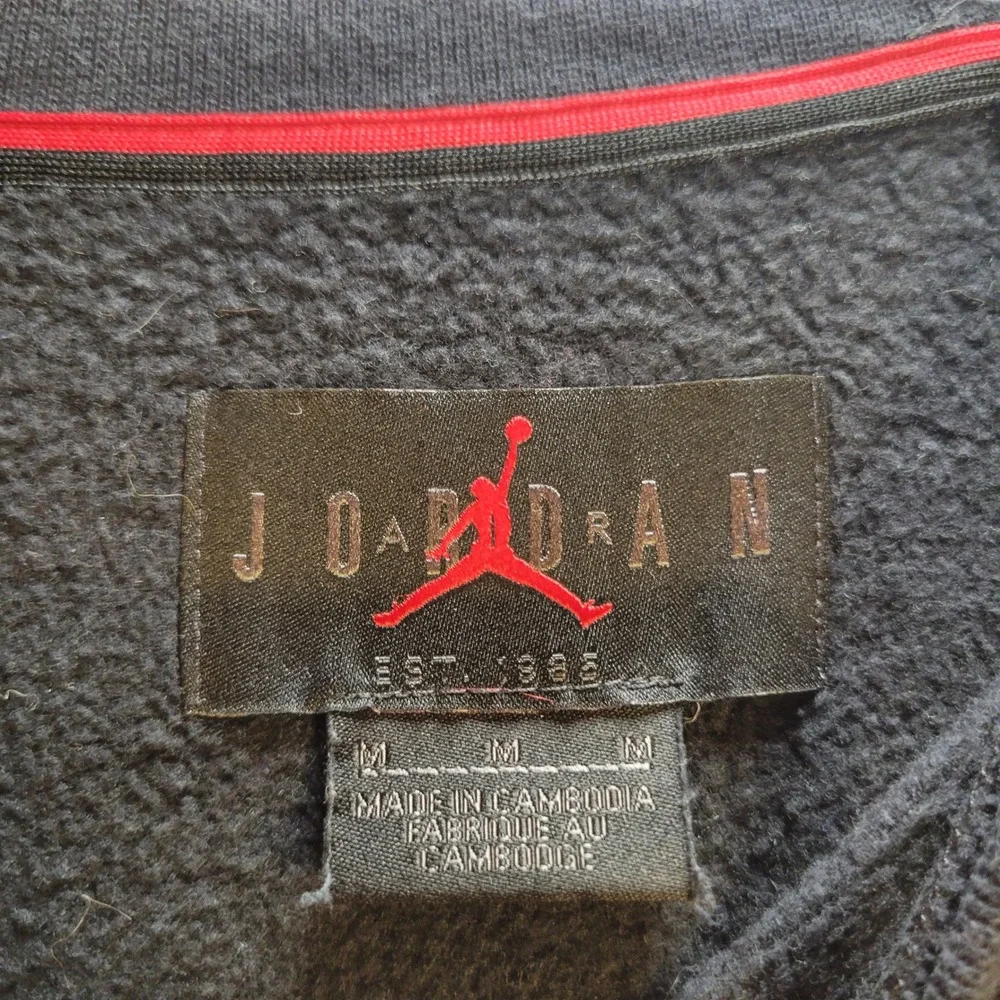 Jordan Jumpman Nike Air Sweatshirt Mens Medium Black Gold Fleece  Pullover